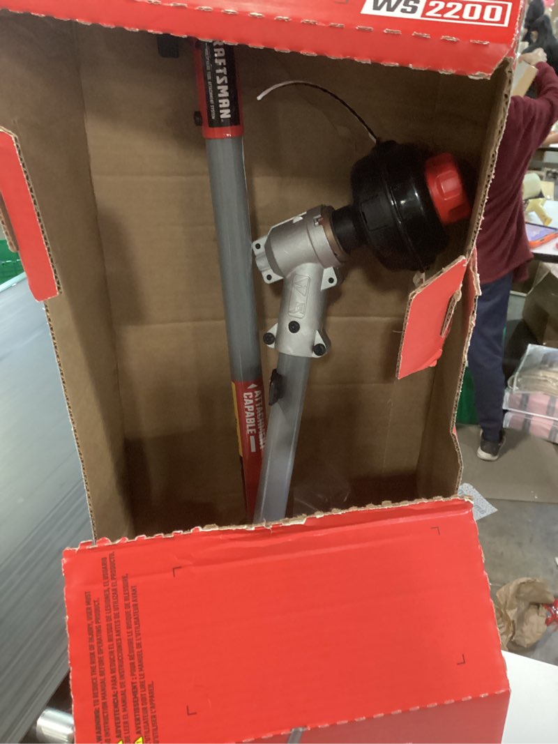 Condition photo showing As Is for craftsman 25cc ss trimmer