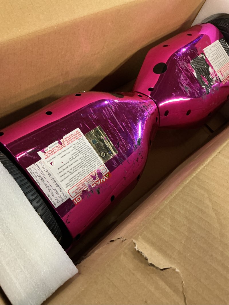 Condition photo showing As Is for gyroor self balancing scooter new g13 all terrain balancing scooter with led lights, self balancing off road with bluetooth for kids ages 6-12 and adults black