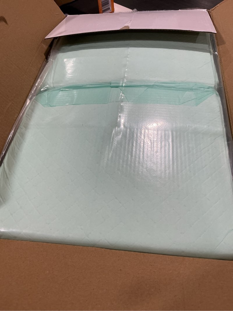 Condition photo showing Good Condition for disposable bed pads 30“x36”, 50 count extra large underpads , heavy duty absorbent bed pads for adult incontinence, senior care, kids & puppy training pads (no adhesive) 30"x36"-50 (no adhesive)