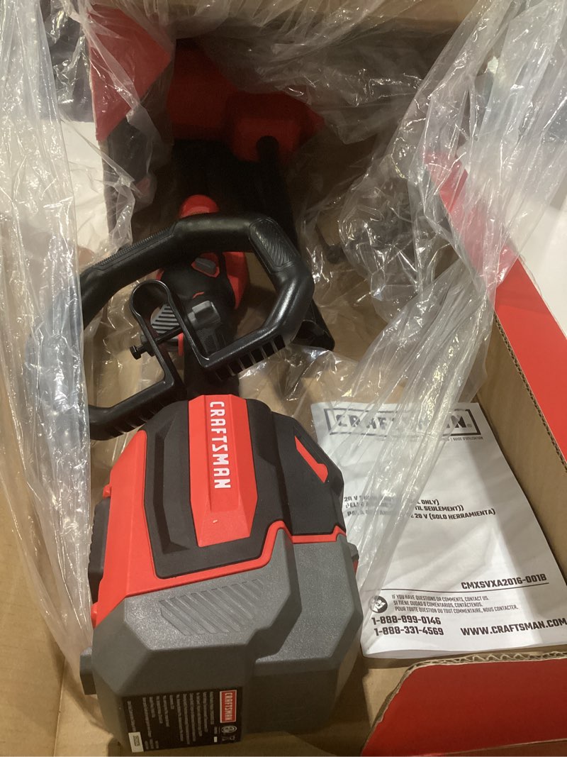 Condition photo showing Good Condition for CRAFTSMAN Snow Shovel, Cordless Electric Shovel with 10in. Width, 6in. Depth, 20FT Throw Distance, Adjustable Direction, Snow Blower/Snow Thrower for Patio, with 20V 4.0 Ah Battery and Std Charger