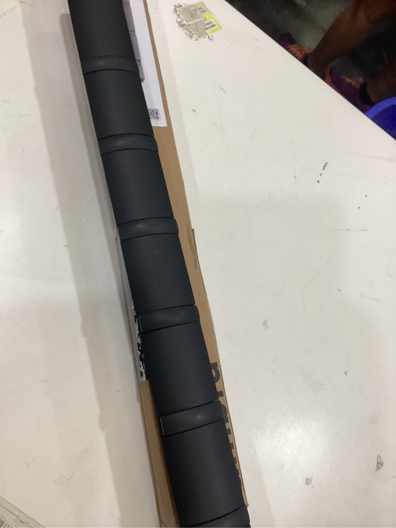 Condition photo showing As Is for Umbra Flip Wall-Mounted Coat Rack with 8 Hooks – Modern, Space-Saving Storage for Hats, Jackets, Bags, Entryway, Mudroom, Closet, Bathroom, Bedroom – Black Black/Black 8-Hook