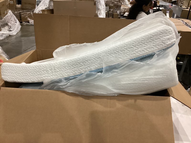 Condition photo showing Good Condition for memory foam mattress topper with removable fitted cover(we don’t know size)