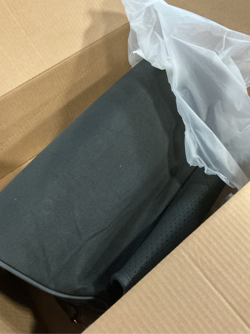 Condition photo showing As Is for JUPENG Car Seat Leg Extender with Memory Foam ?Leg Rest Pillow for Tall Drivers,Office Chair ?Extra Long Leg Support Cushion?Car Seat Thigh Extender Support Cushions?Black?Beige?Brown? (Black)