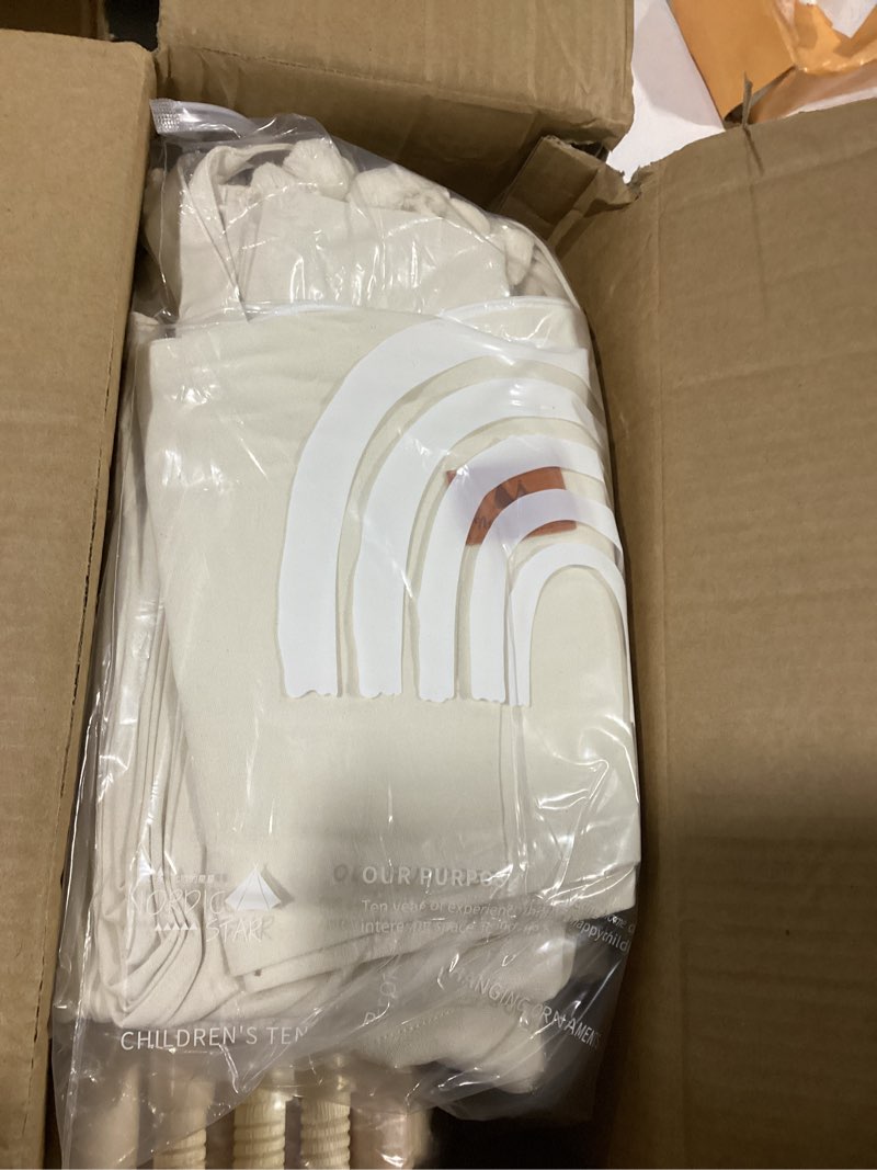 teepee tent for kids with padded mat foldable tone play tents for girl and boy canvas tepee playhous