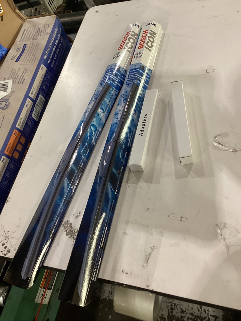 Condition photo showing New/Like New for bosch 24oe20oe icon beam wiper blades - driver and passenger side - set of 2 blades (24oe & 20oe)