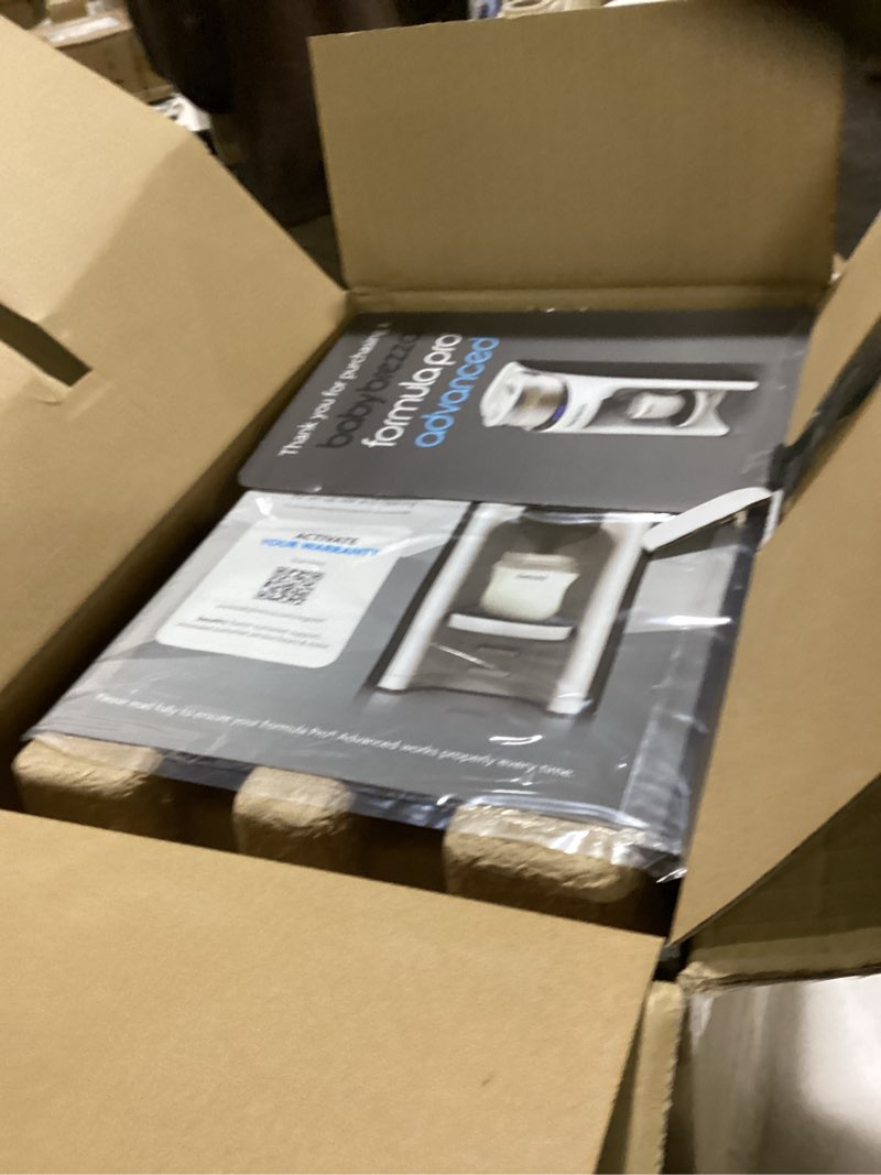 Condition photo showing New/Like New for Baby Brezza New and Improved Formula Pro Advanced Formula Dispenser Machine - Automatically Mix a Warm Formula Bottle Instantly - Easily Make Bottle with Automatic Powder Blending, White