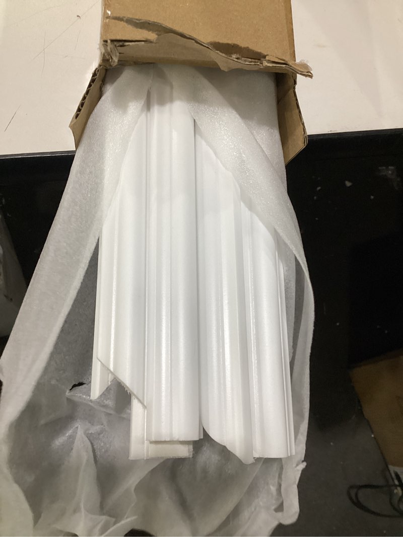 Condition photo showing Good Condition for pangda 3 set peel and stick wall molding kit, 3d premade accent molding wainscoting panel for interior wall moulding decor, ready to assemble wainscoting accent panel (24 x 54in) 24 x 54in 3
