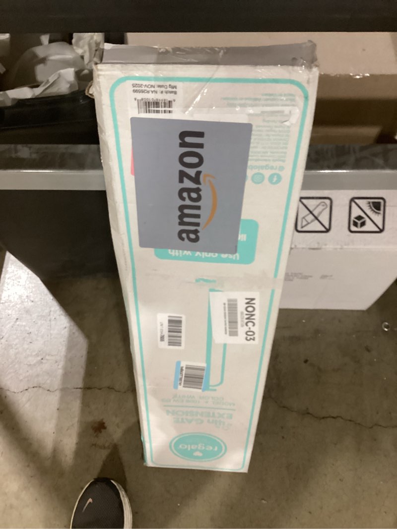 Condition photo showing Good Condition for regalo extension for safety gate,white,4 inch wide 4"