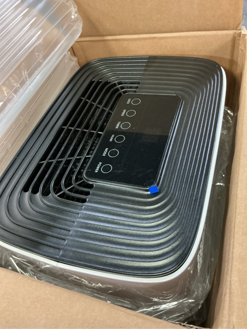 Condition photo showing Good Condition for hogarlabs 30 pint dehumidifiers for home and basements, with 3 working modes, overflow protection, and auto shut off restart. ultra silent dehumidifier with drain hose and digital control panel. 34 pints for basement