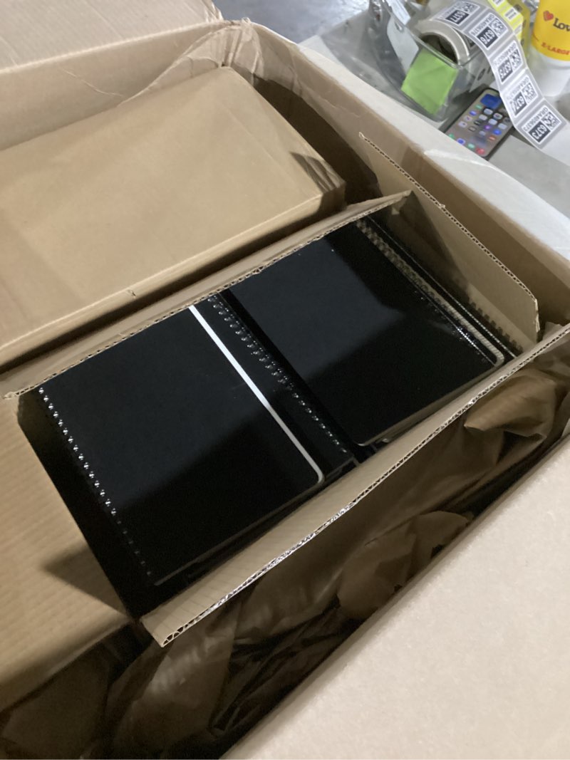 Condition photo showing Good Condition for miikoul 60 packs a5 spiral notebooks, black ruled notebooks bulk, 8.3"×5.5", 60 sheets/120 pages, hardcover lined journal notepad travel notebooks for office and back to school supplies 60 pack black