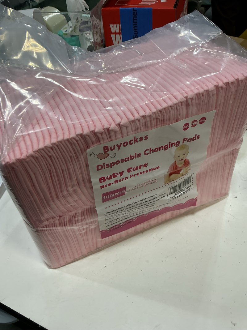 Condition photo showing New/Like New for disposable changing pad liners pack of 100 baby incontinence changing pads diaper underpads ultra soft super absorbent waterproof mat 13 x18 in 13x18 inch (pack of 100) 100.0