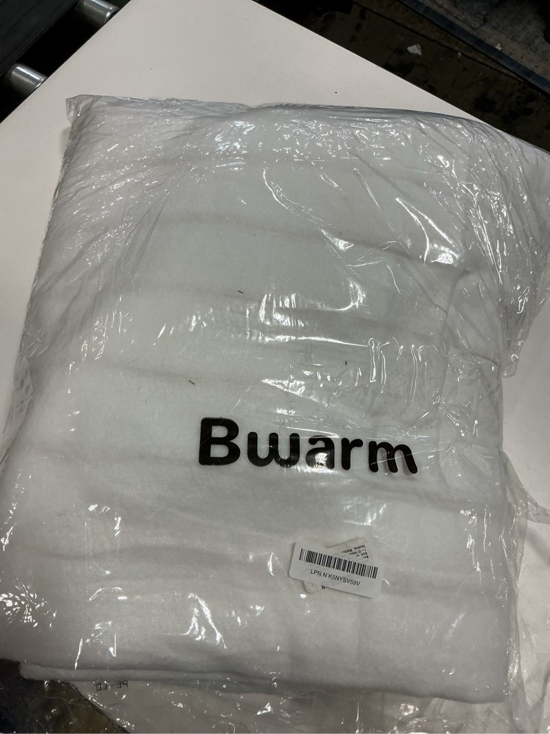 Condition photo showing As Is for Bwarm Electric Heated Mattress Pad Twin XL Size, 39" x 80", Bed Warmer, 9 Heat Settings, 1-12 Hours Auto Off, Deep Pocket, Fast Heating, Machine Washable, Soft and Cozy