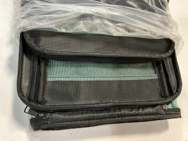Condition photo showing Good Condition for gapzer small dog carrier for puppy yorkshire softshell car transport chihuahua carry cage 18-inch collapsible doggie vet visit crate easy load roomy pet carrier bag kennel dog essentials teal turquoise 18.1"l x 11.8"w x 11.8"h