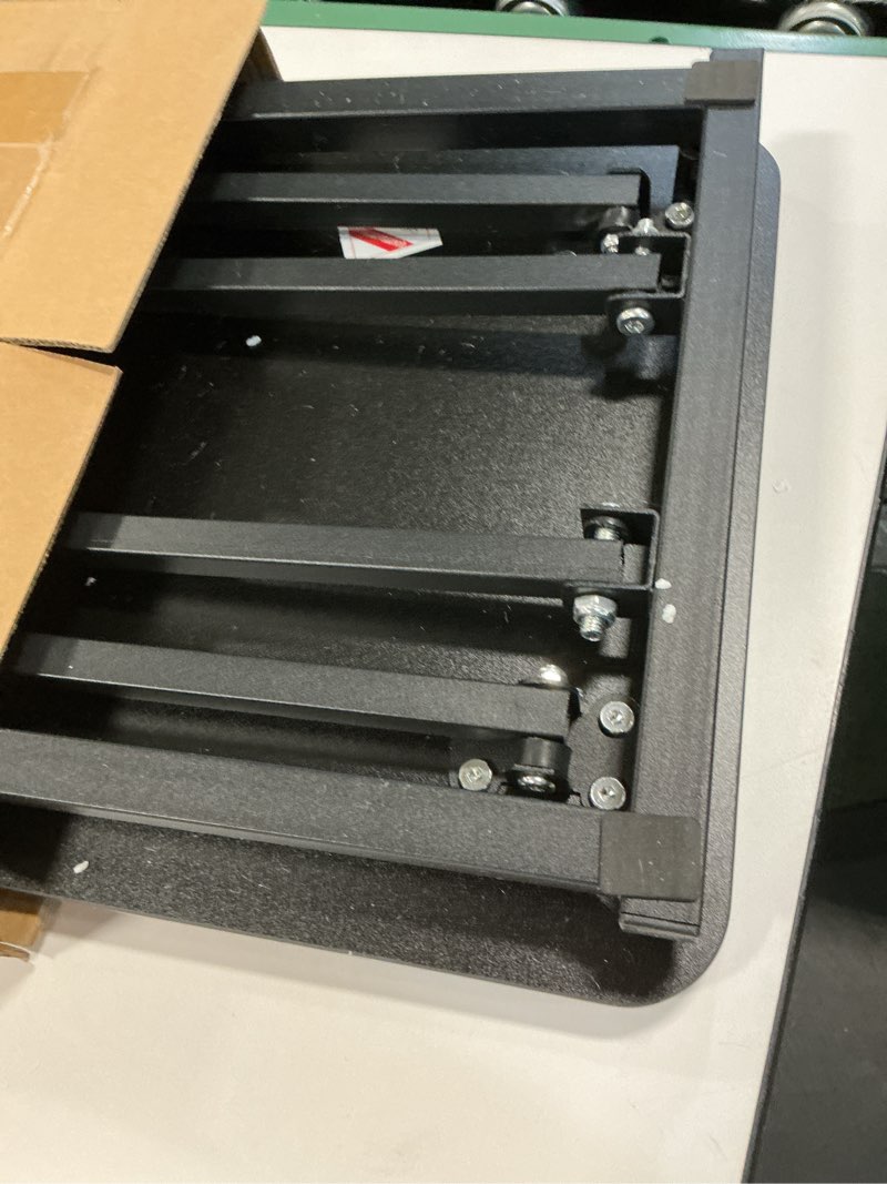 Condition photo showing Good Condition for Standing Desk Converter Adjustable Height,Keyboard Riser for Stand Up Desk Riser,Computer Keyboard Stand for Desktop,Ergonomic Sit Stand Computer Workstations Black Size 23.6 Inch