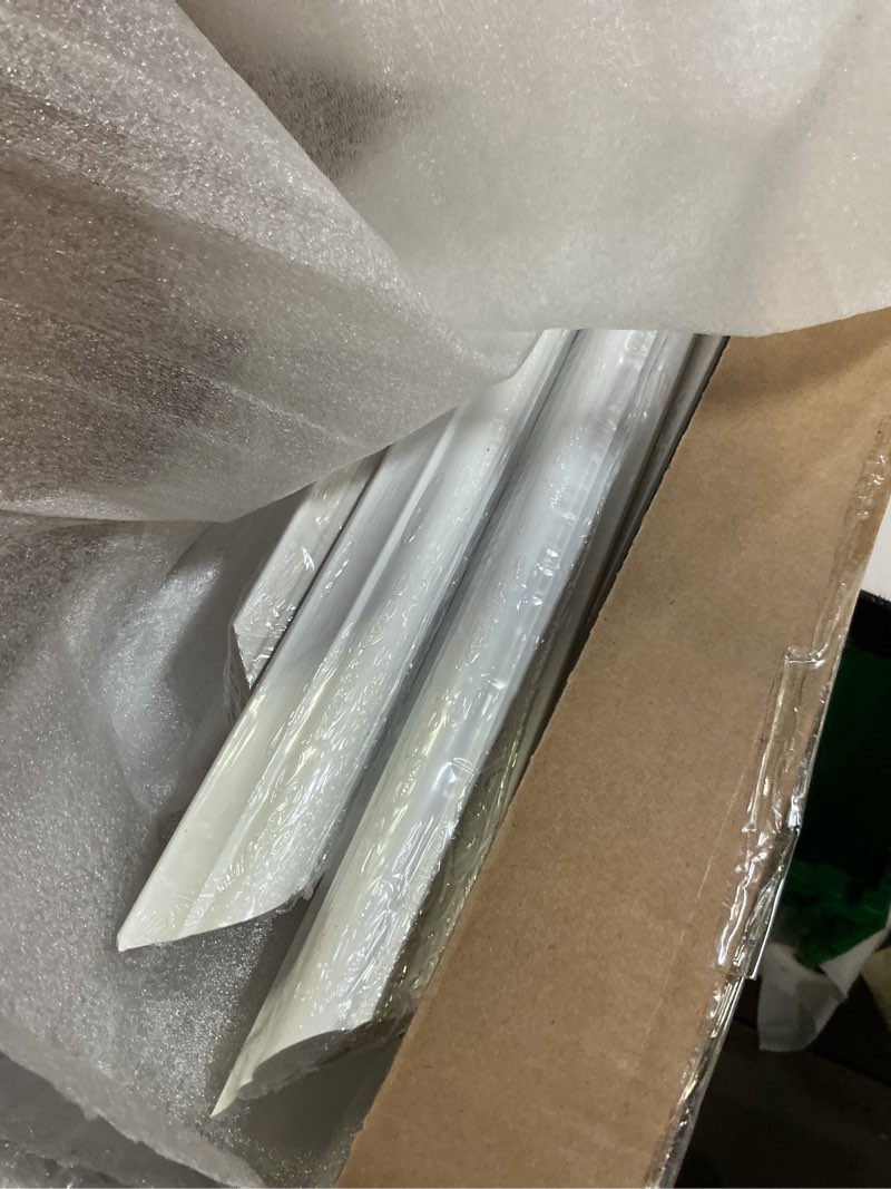 Condition photo showing Good Condition for gaahing 6 sets premade accent wall molding kit, pre-cut wainscoting panels, ready to assemble chair rail moulding for interior decoration 6 frames, style 1 white