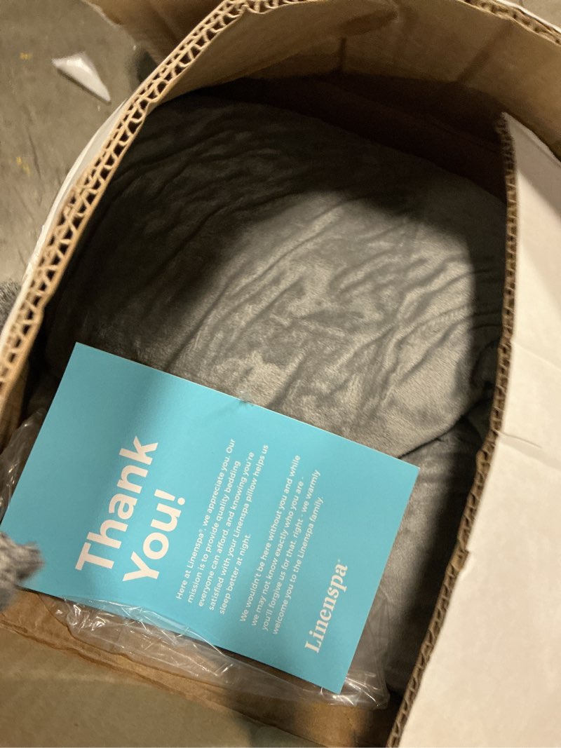 Condition photo showing Good Condition for LINENSPA Reading Pillow with Shredded Memory Foam- Back Pillow for Sitting in Bed, Reading, Gaming, Watching TV – Chair Pillow with Arms, Dorm Room Essentials, Stone Stone X-Large with Neck Support