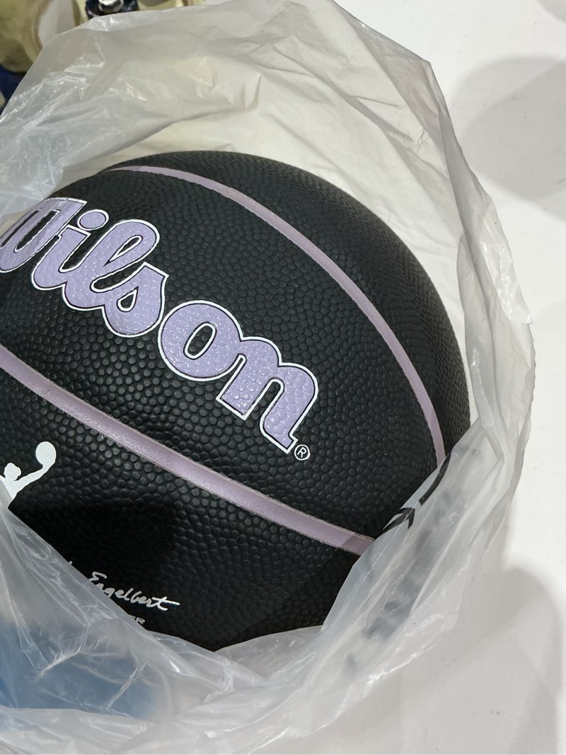 Condition photo showing Good Condition for wilson wnba team autograph series mini basketball golden state valkyries