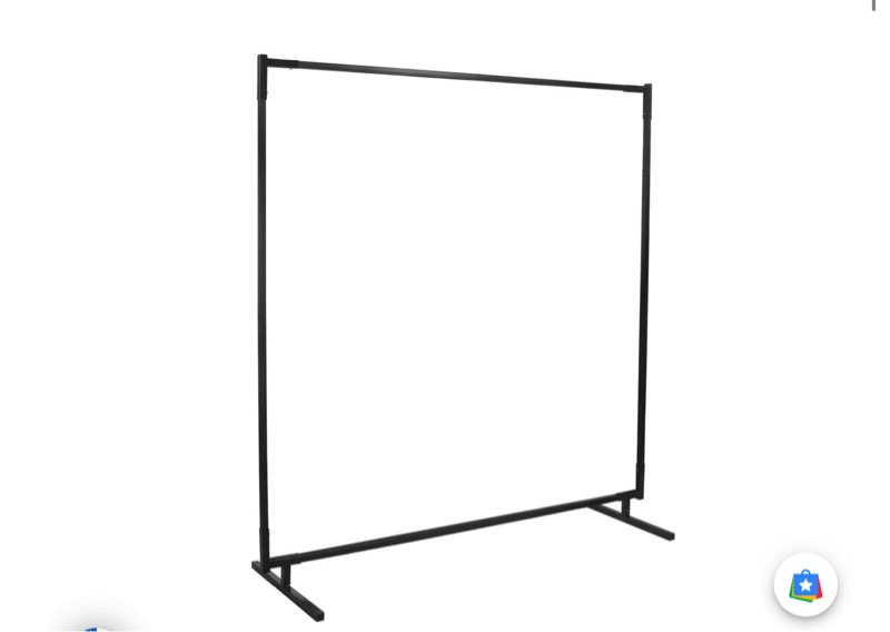  500-6X8 6'X8' Protect-O-Screen Classic Welding Screen - Frame Only