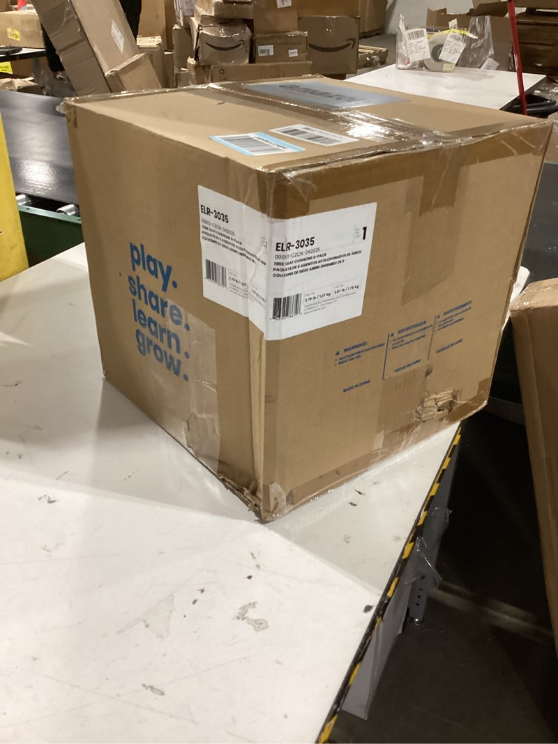 Condition photo showing As Is for ECR4Kids SoftZone Tree Polyurethane Foam Floor Cushions, Flexible Seating, Chocolate, 6-Pack