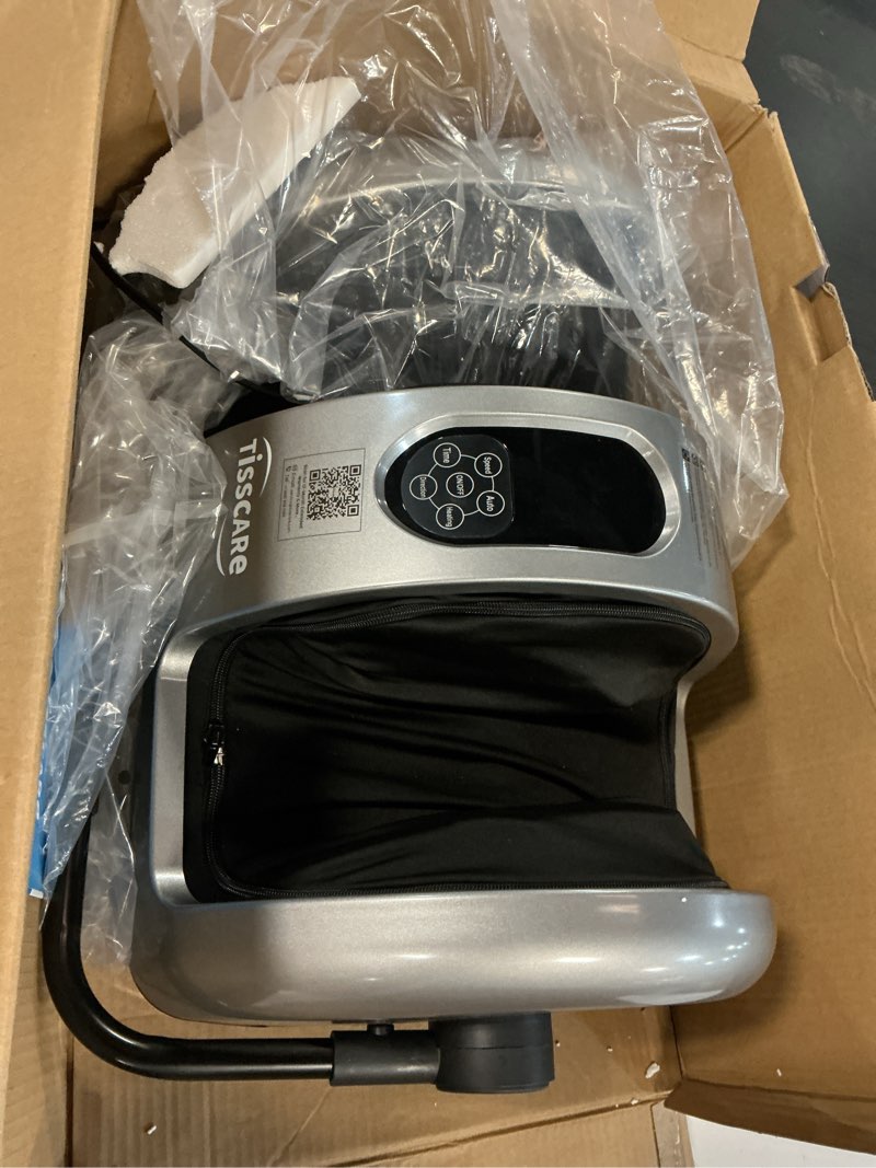 Condition photo showing Good Condition for tisscare shiatsu foot massager with heat, fsa eligible hsa foot massager for plantar fasciitis, neuropathy, circulation and pain relief, massage feet at home/office, gift for men and women 2026 new upgraded,gray