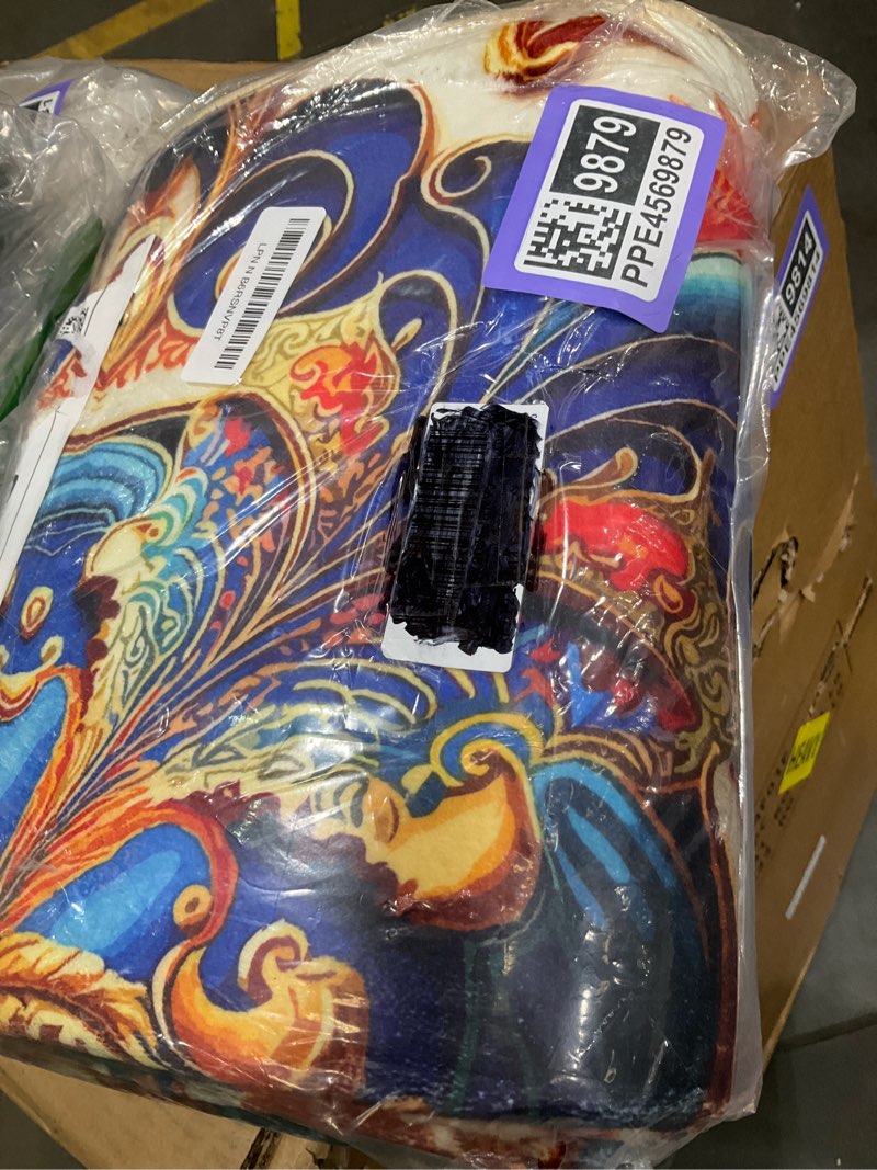 Condition photo showing New/Like New for Washable Corridor Runner Rug, Non-Slip Vintage Hallway Rug Runner with Upgrade Rubber Backing, Stain Resistant Faux Wool Distressed Carpet for Bedroom Kitchen Laundry Corridor Balcony (94.5" x 23.6") Rust/Dull Teal 1'11" x 7'11" (Runner)