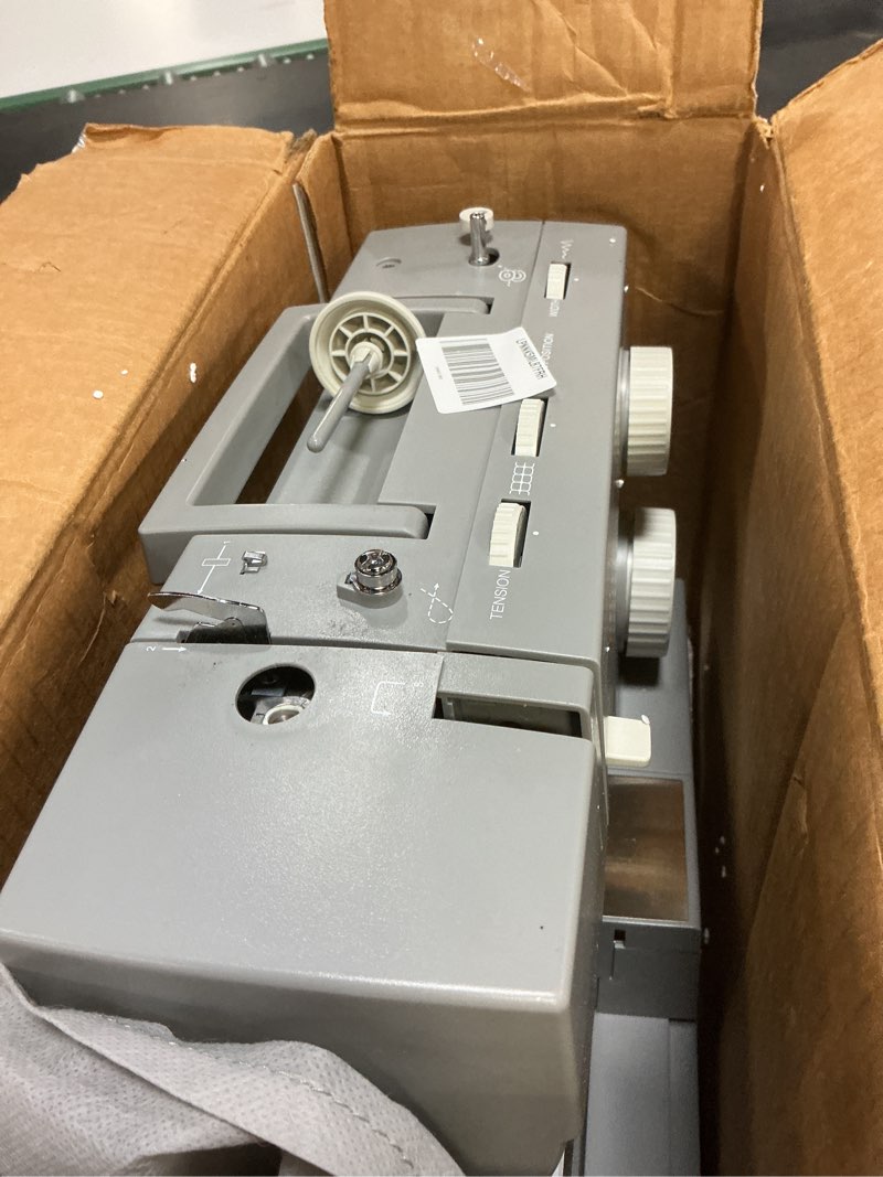 Condition photo showing As Is for SINGER Heavy Duty 4432 High Speed Sewing Machine with Accessory Kit | Strong Motor With Enhanced Piercing Power, 110 Stitch Applications, Full Metal frame, 1-step Buttonhole & LED Light