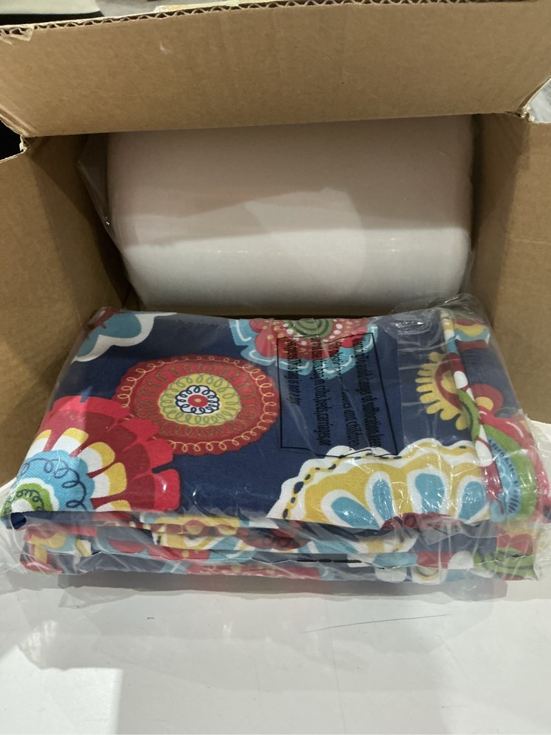 Condition photo showing Good Condition for patio square chair cushions 18"x18"x2.5" with ties, 2 pack, waterproof weather resistant outdoor universal corner seat cushion, for garden dining office(heronsbill navy)