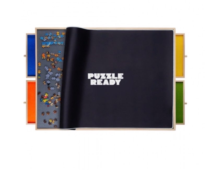 Portable Puzzle Board with Cover & Storage Trays - 1000 Pieces