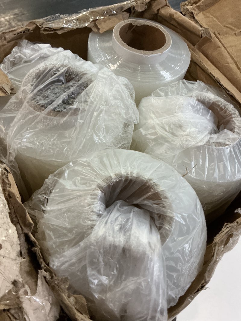 Condition photo showing Good Condition for stretch film, herkka stretch wrap with handles industrial strength, moving wrapping plastic roll, shrink wrap for pallet wrap, 15" x 1000 feet, 4 pack, 60 gauge 4 pack 60 gauge