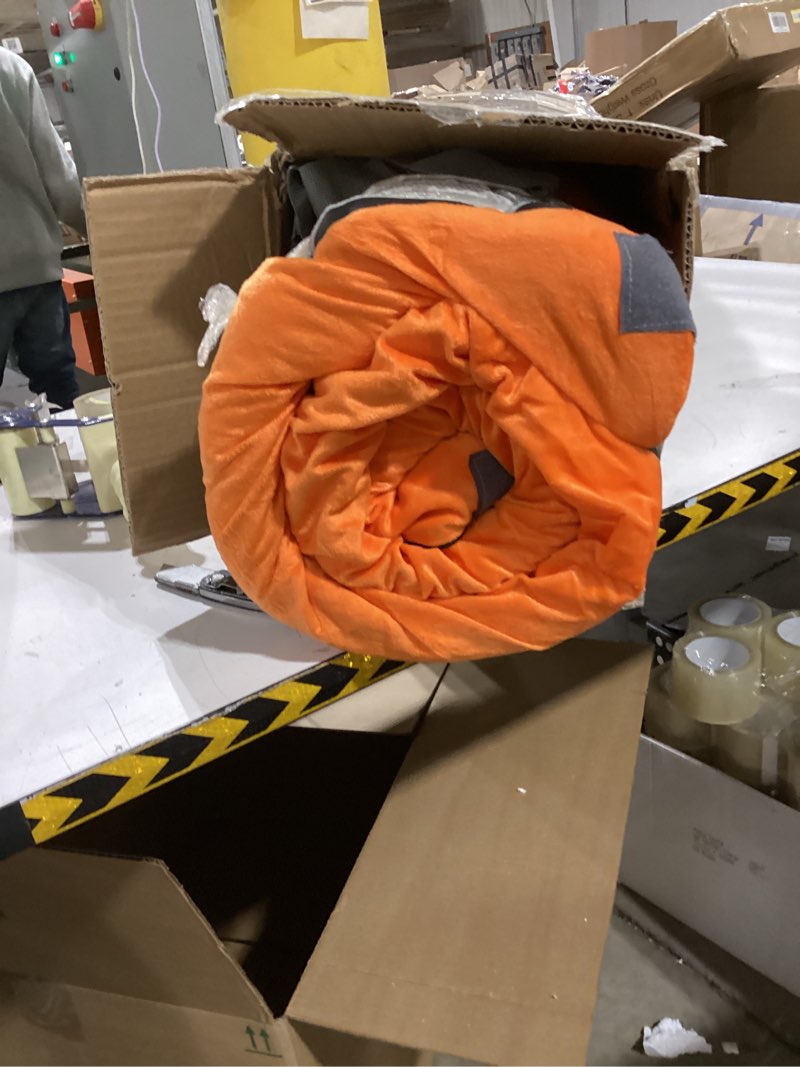 Condition photo showing Good Condition for 3 Inch Memory Foam Camping Mattress, Dual Layer Thick Sleeping Camp Pad for Car Tent Cot, Roll-Up Portable Glamping Floor Bed for Guests Sleepover Honey Orange Twin: 75*38*3"