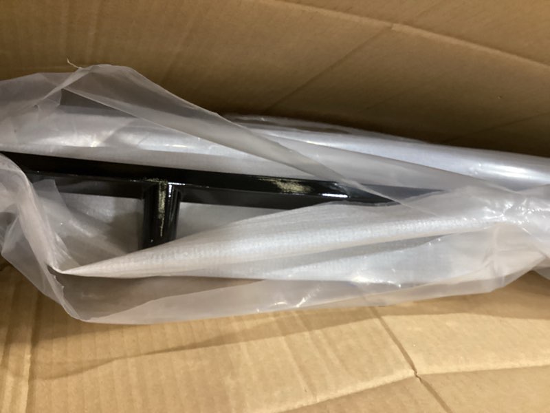 Condition photo showing As Is for stsev01 front bumper lip splitter spoiler fit for mercedes glc 2026-2023 x254/ c254/ glc300/ 43 (amg line model only), 4pcs air dam chin body kit underbody lip accessories gloss black 2023-2026 amg line model