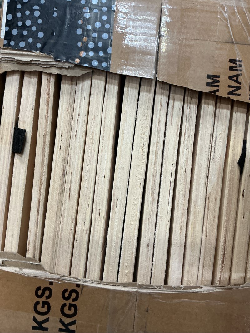 Condition photo showing Good Condition for signature design by ashley contemporary frames and rails queen roll slats brown