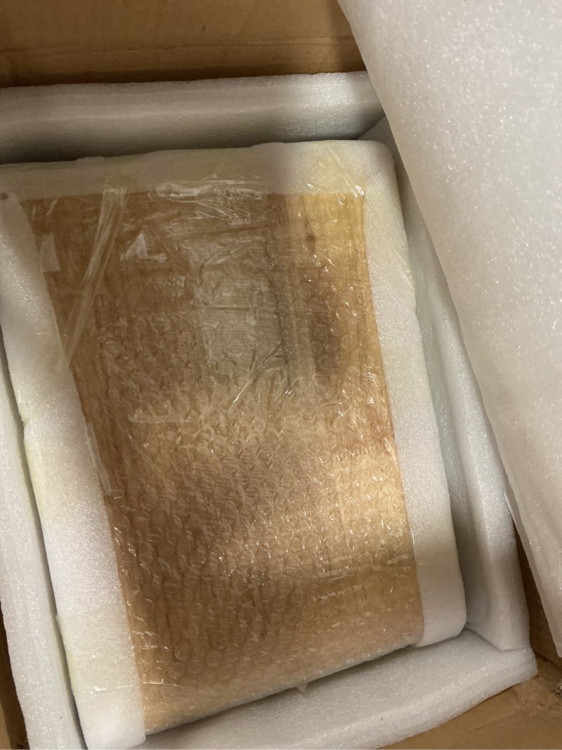 Condition photo showing New/Like New for C Shaped End Table, Solid Wood Sofa Side Table for Couch, Bed, and Living Room, Space-Saving Small Snack Table for Bedroom, Office, or Balcony, Wooden Nightstand for Laptop and Narrow Spaces H 24.4? - Wood 1