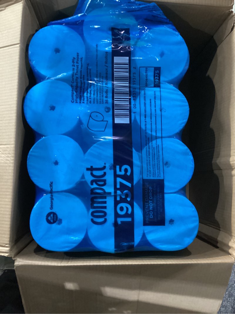 compact® coreless 2-ply recycled toilet paper by gp pro (georgia-pacific), 36 rolls per package