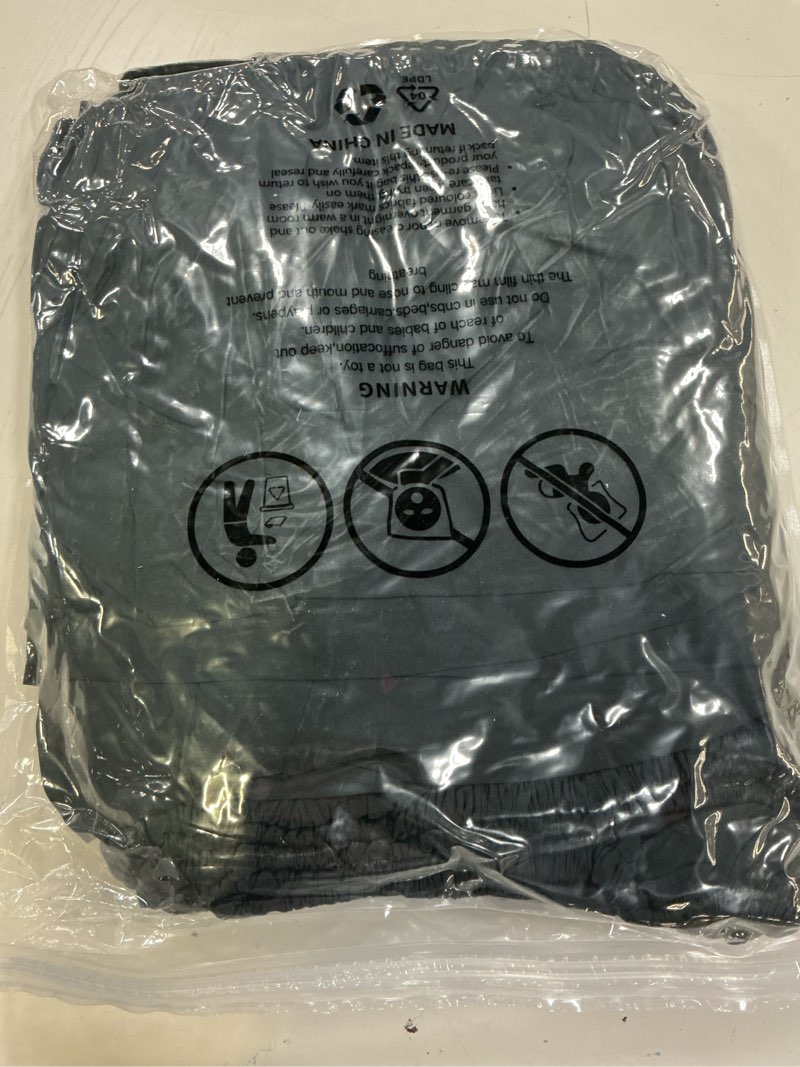 Condition photo showing Good Condition for fitted round table cover with elastic - 6 pack black round tablecloths 60 inch, windproof & non-slip dining circle table protector for outdoor picnic, party, event black 60 round, 6 pack