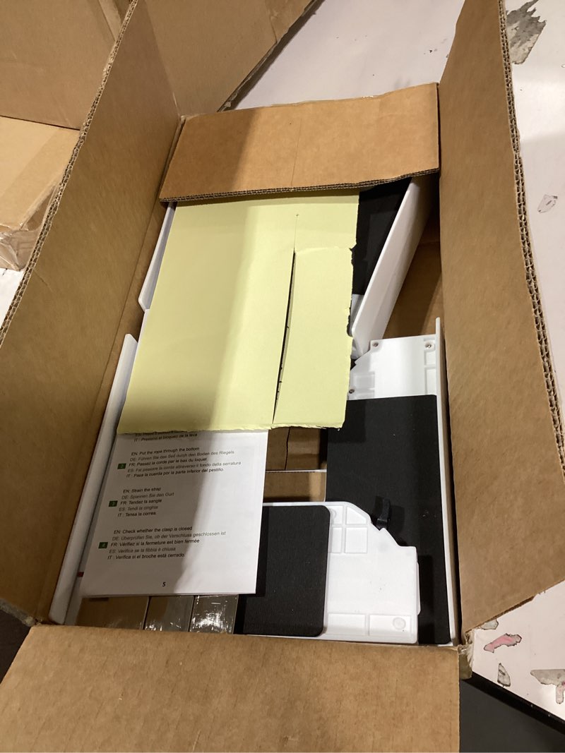 Condition photo showing As Is for upgrade washer dryer stacking kit, universal washer dryer stacking kit adjustable 29/28/27/26/25/24 inch, small space saving solution stacking kit for washer and dryer with ratchet strap upgrade universal stacking kit