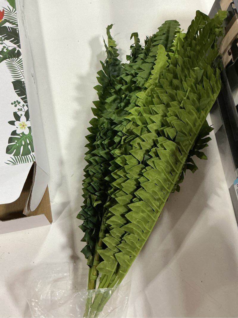 Condition photo showing New/Like New for 35" Ferns Artificial Bush Plants Large, 2 Artificial Boston Ferns with 39 Fronds for Outdoors Home Decor 35" 2 Pcs