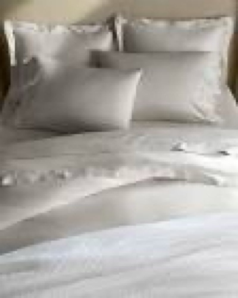 signature giza cotton sateen fitted sheet set, king, light grey