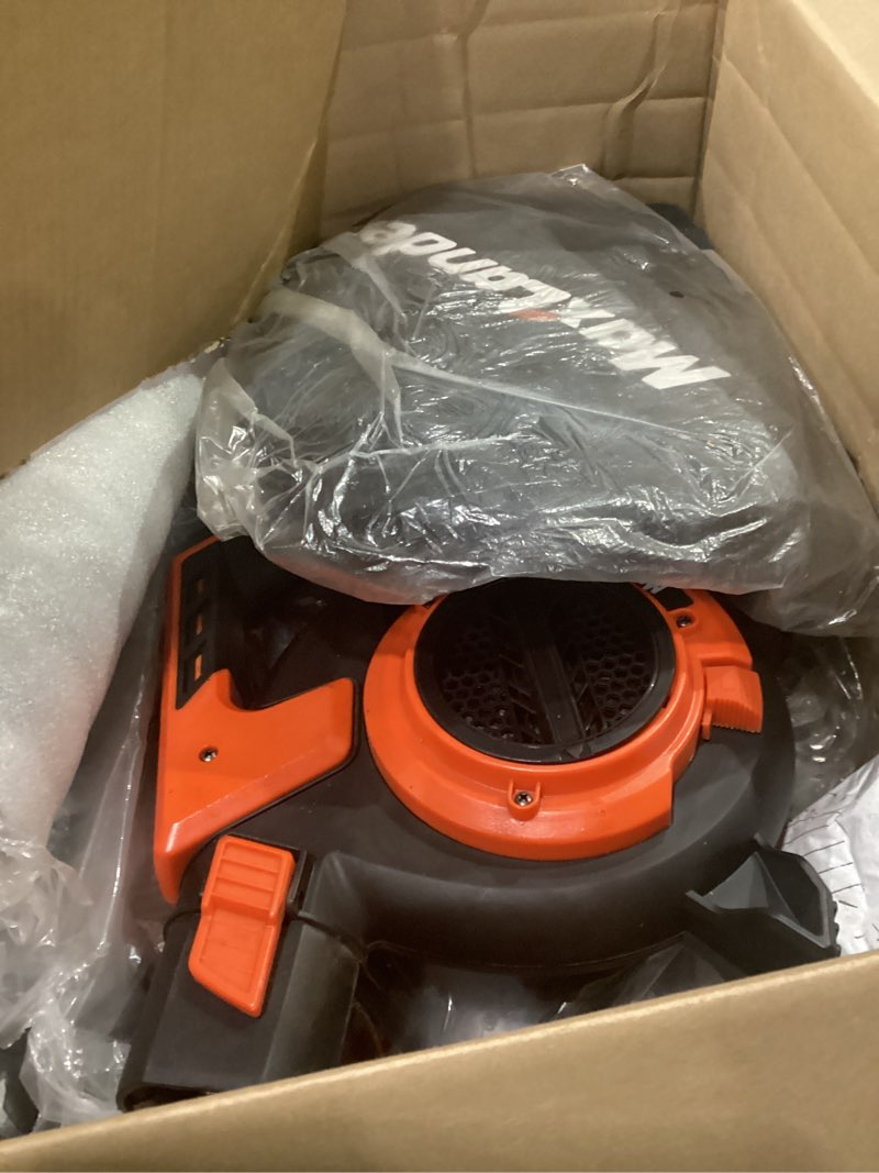 Condition photo showing Good Condition for maxlander cordless leaf blower & vacuum with bag, 3-in-1 brushless battery powered leaf vacuum mulcher 40v 170mph 360cfm 5 speeds leaf blowers for lawn care 2x4.0ah battery & charger included