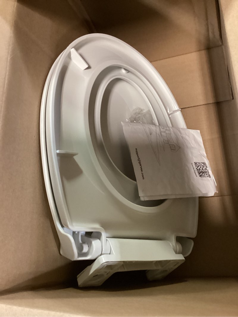 Condition photo showing Good Condition for toilet seat, round toilet seat with toddler seat built in, potty training toilet seat round fits both adult and child, with slow close and magnets- round