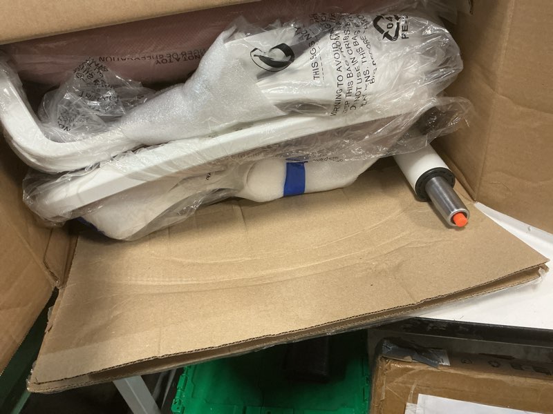 Condition photo showing Good Condition for Sweetcrispy Office Computer Desk Chair, Ergonomic High-Back Mesh Rolling Work Chairs with Wheels and Adjustable Headrests, Comfortable Lumbar Support, Comfy Flip-up Arms for Home, Bedroom, Study, Pink Pink Flip-up Armrest