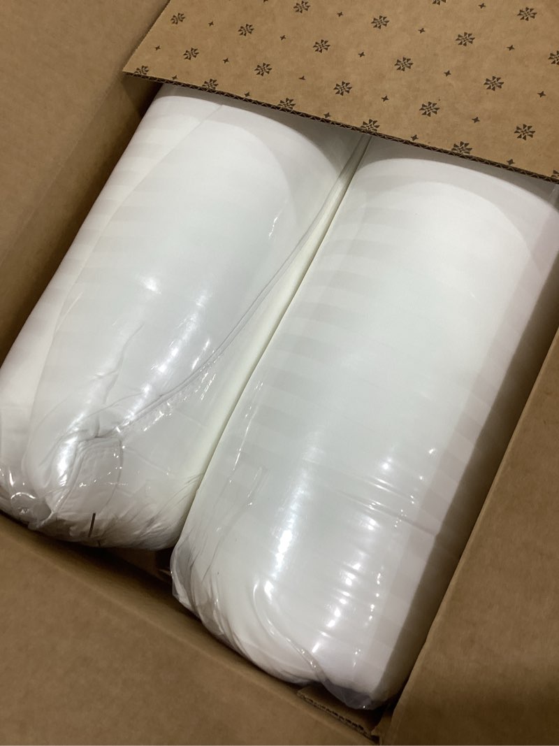 Condition photo showing New/Like New for Beckham Hotel Collection Bed Pillows Standard/Queen Size Set of 2 - Original Soft Down Alternative Pillow for Sleeping - Soft Support for Back, Stomach or Side Sleepers Queen / Standard White