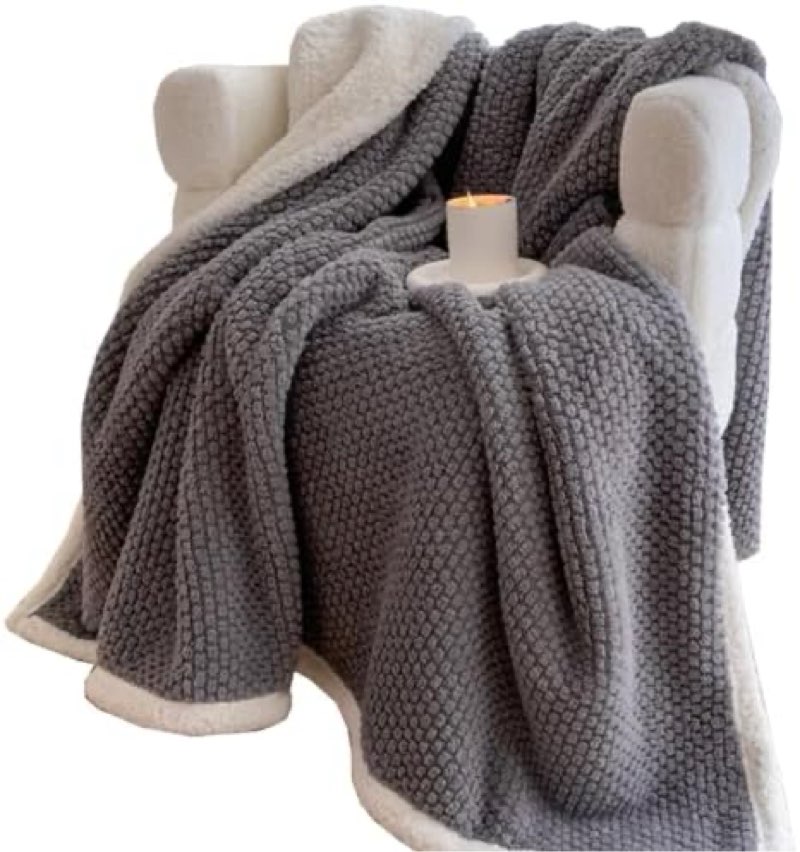 (Similar)Beige Throw Blanket for Bed, Couch Fleece Throw Blanket, Lightweight Warm Thick Plush Blankets for Winter, Soft Flannel Fuzzy Blanket Throw for Couch Sofa Bed (Color : /Gray, Size : 150x200 cm)