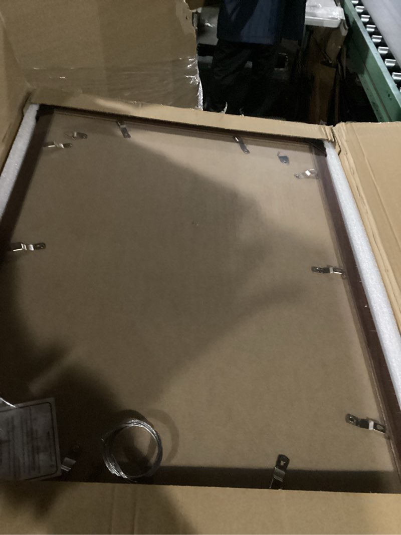 Condition photo showing New/Like New for 18x24 picture frame brown set of 3, display pictures 16x20 with mat or 18 x 24 without mat, poster frames 18x24 for wall hanging horizontal and vertical brown 18x24(3pk)