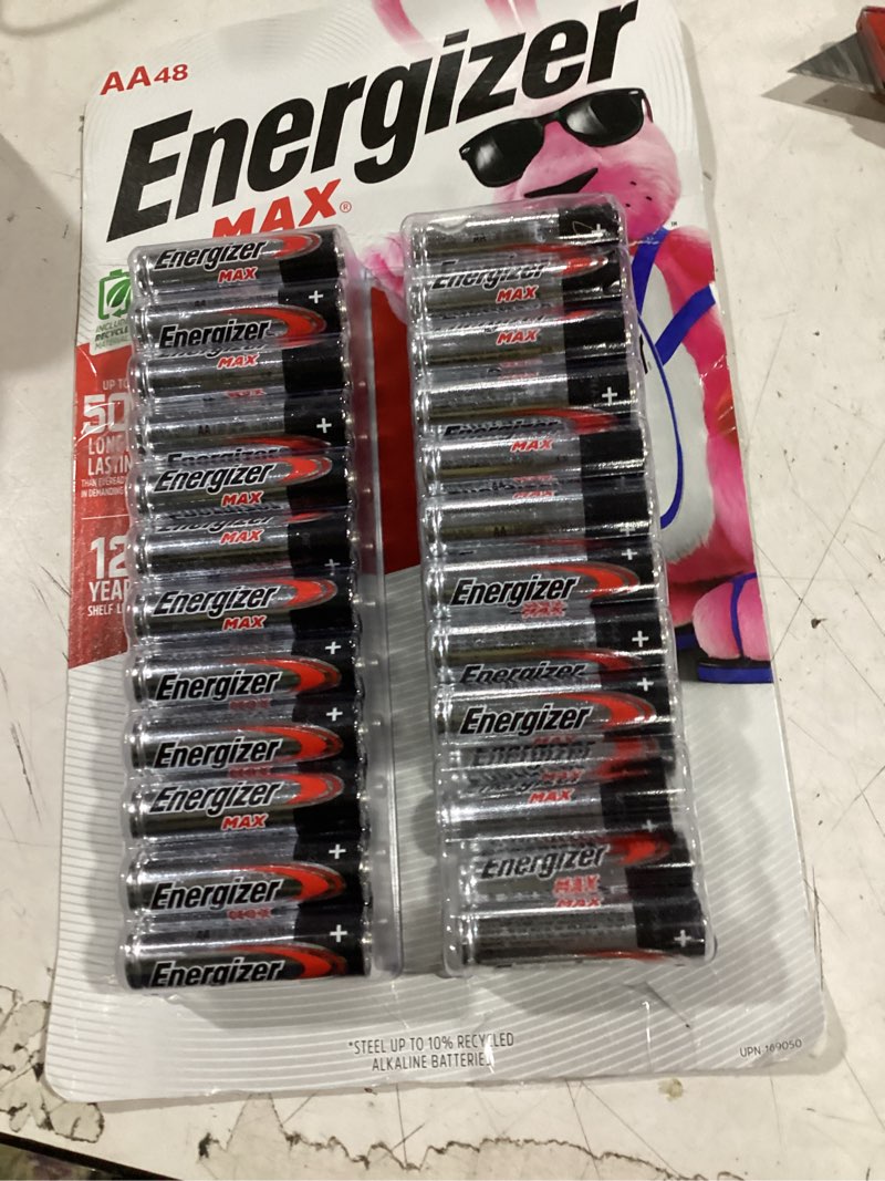 Condition photo showing Good Condition for energizer max aa batteries, 48 pk.