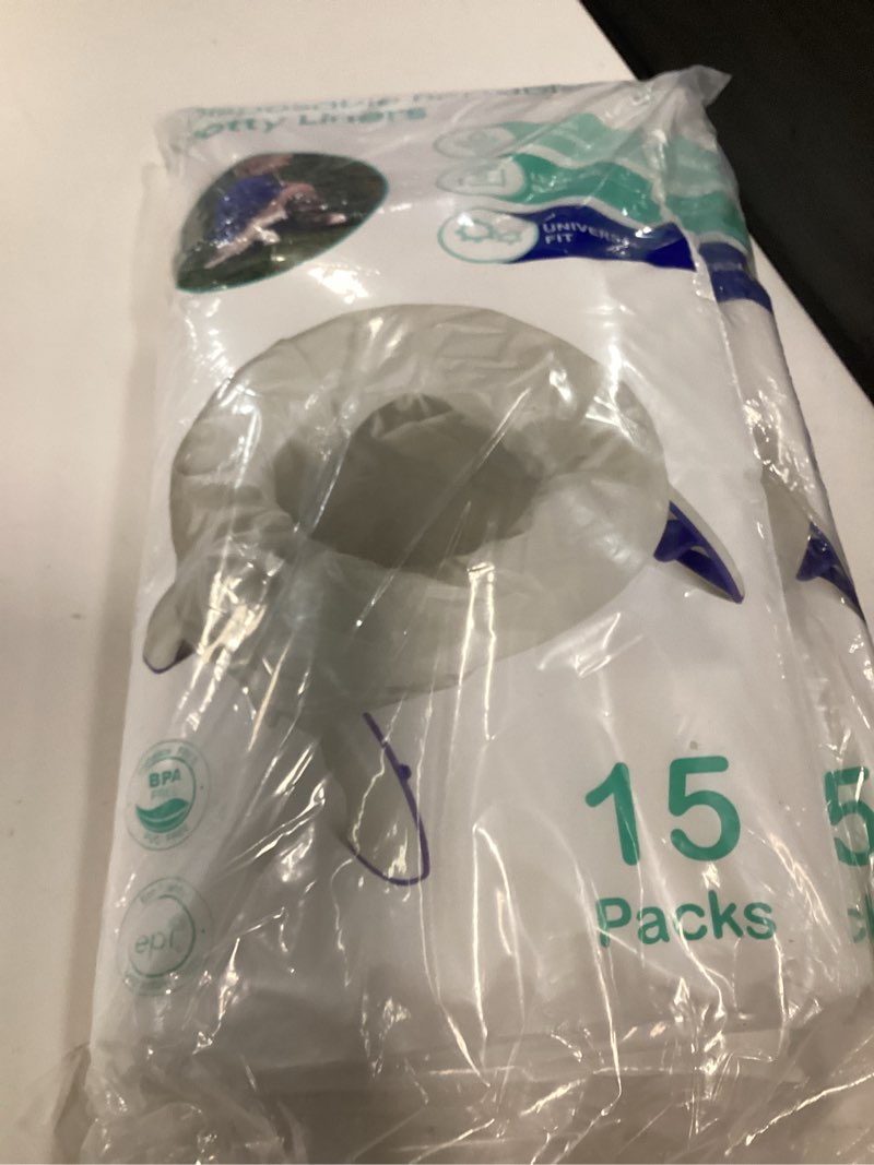 Condition photo showing Good Condition for [60 counts] disposable potty liners compatible with oxo tot 2-in-1 go potty, universal refill bags for toddler travel