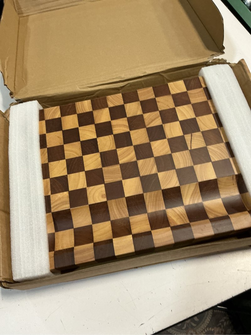Condition photo showing Good Condition for acacia wood cutting boards for kitchen-large wooden cutting boards for chopping meat, cheese, fruits, and vegetables