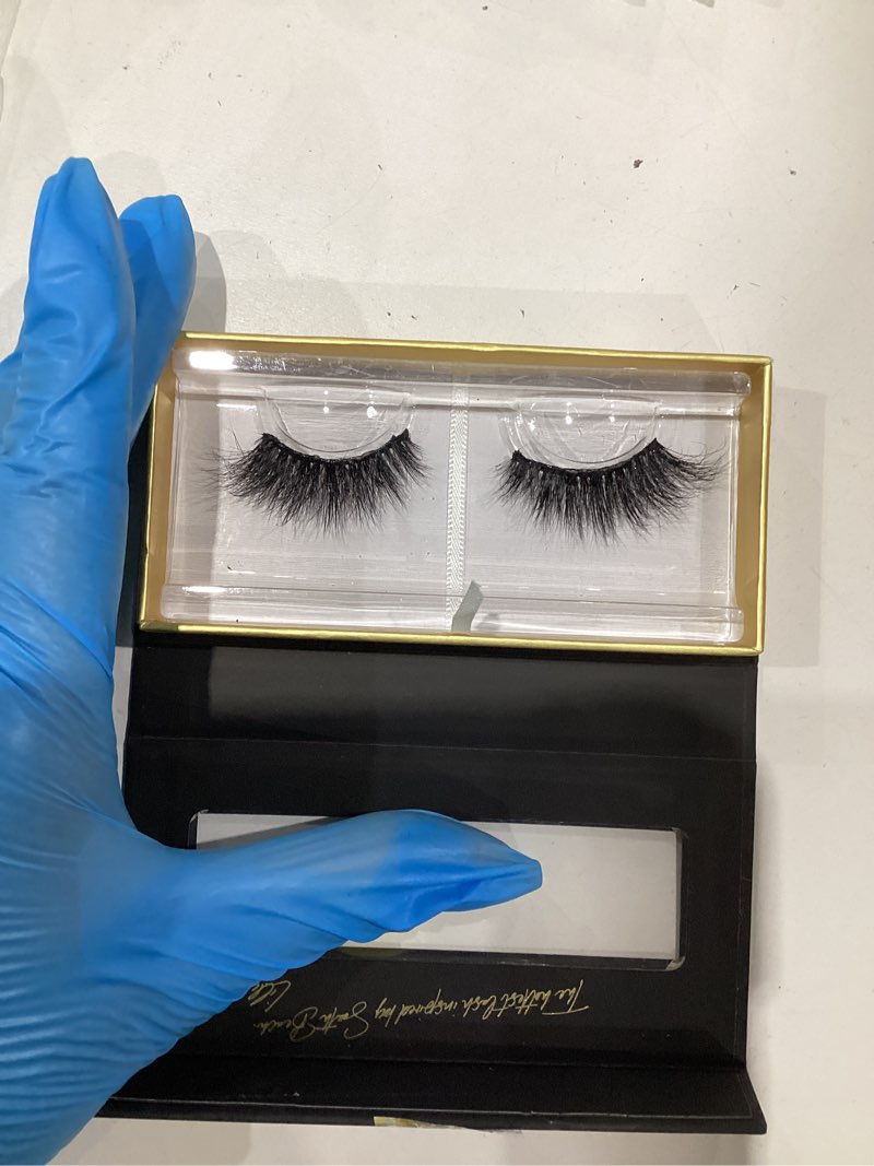 Condition photo showing As Is for lilly lashes miami flare 3d mink lashes, mink eyelashes, the original lilly lash for wispy & natural look, reusable eyelashes up to 25x, fluffy lashes, strip lashes, lash glue not included