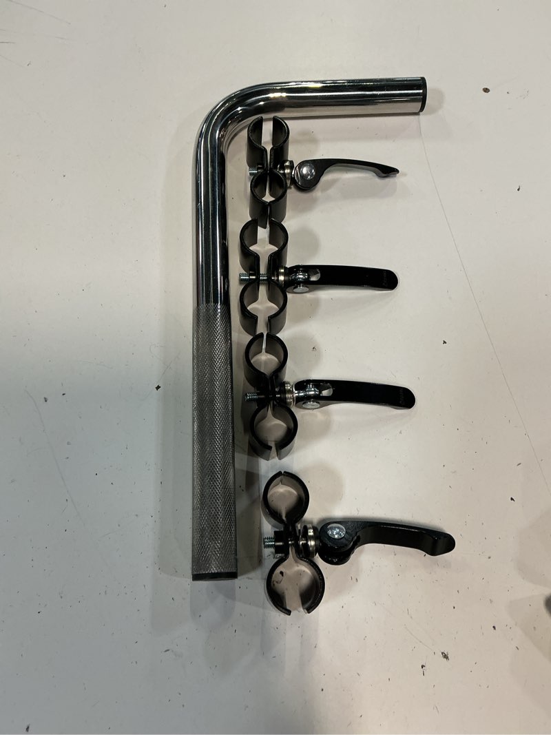 Condition photo showing As Is for doitool 2pcs replacement wheelchair handles - stainless steel push handle extenders for adult transport chair accessories universal (silver)