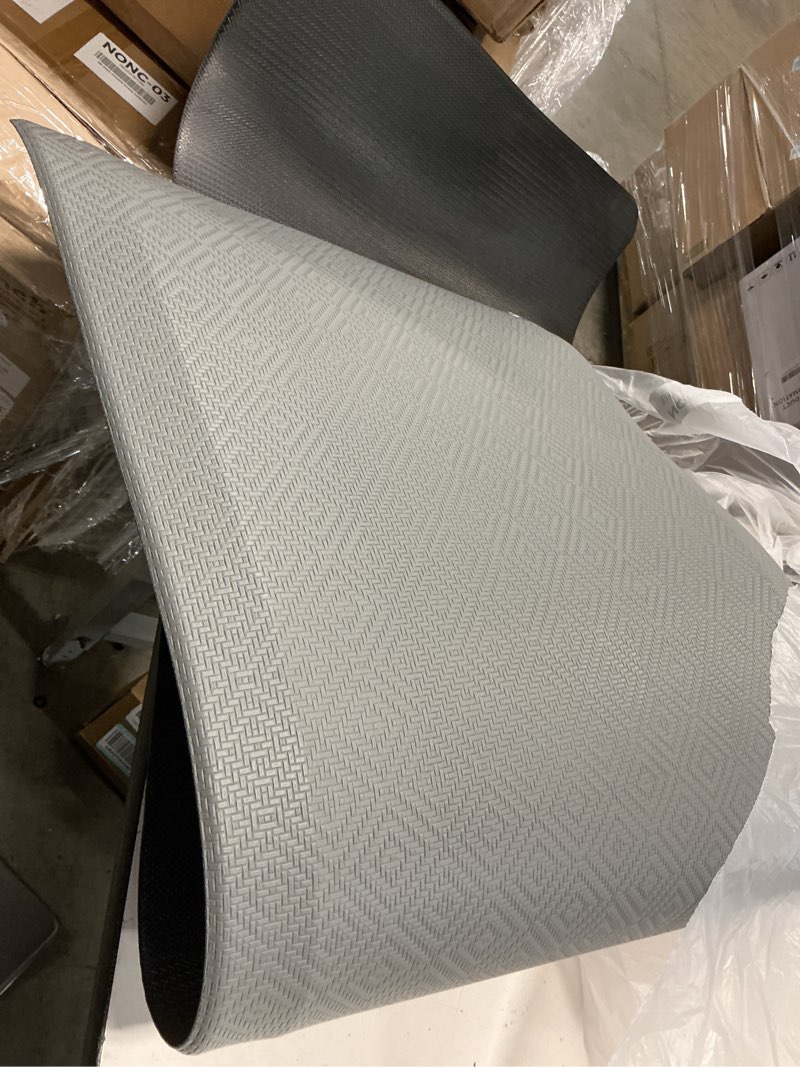 Condition photo showing Good Condition for kitchenclouds kitchen mat cushioned anti fatigue rug 22"x72" water resistant, non slip, standing and comfort desk/floor mats for house sink office (grey,0.8inch) grey 72"l x 22"w x 0.8"th